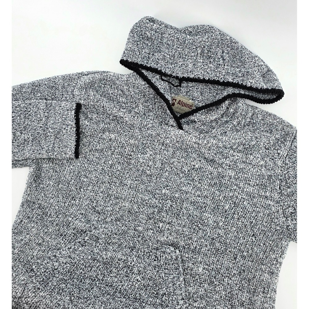 Alpine Design Vintage Gorpcore Hoodie Women Small S Gray Knit Pullover